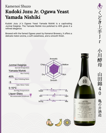 Kudoki Jozu Jr. Ogawa Yeast Yamada Nishiki | くどき上手 Jr. 小川酵母 山田錦