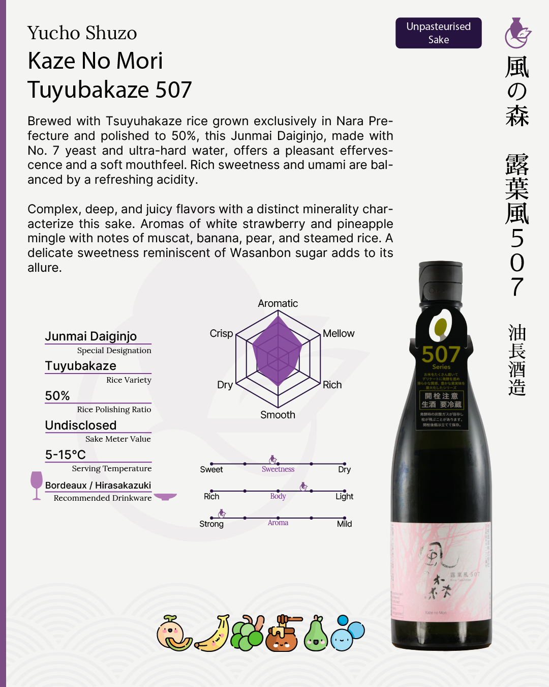 Kaze no Mori Tuyubakaze 507 | 風の森 露葉風507